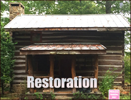 Historic Log Cabin Restoration  Edenton, North Carolina